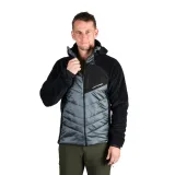 Pánská zateplená turistická mikina se zipem NORTHFINDER EMERYTH-811darkblueblack · záber 2