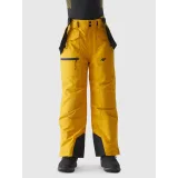 Chlapecké lyžařské kalhoty 4F JUNIOR TROUSERS FNK-JAW23TFTRM360-71S-YELLOW · záber 3