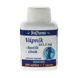 MEDPHARMA Vápnik 333,3 mg + horčík + zinok 100 + 7 tabliet ZADARMO · záber 2