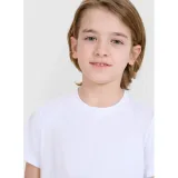 Chlapecké tréninkové tričko s krátkým rukávem 4F JUNIOR TSHIRT FNK M1438-10S-WHITE · záber 4