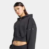 ADIDAS ADIDAS dámska crop mikina na zips čierna M · záber 2