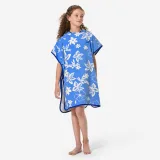 DECATHLON Detské surferské pončo 500 Biscus (110 – 135 cm) modré bez · záber 1
