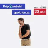 INESIS Pánska golfová polokošeľa MW500 čierna M · záber 1