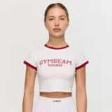 Дамска тениска Varsity White - GymBeam - Размер: S | Тегло: 0,127 g | Опаковка: 150 · záber 1