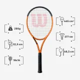 WILSON WILSON Burn 100LS V6.0 tenisová raketa 280 g oranžová GRIP 2 · záber 2