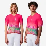 VAN RYSEL Unisex cyklistický dres RCR-R 2 LTD Meadow Mirage ružový M · záber 1