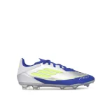 Chlapecké fotbalové kopačky outdoorové ADIDAS F50 League Messi Jr FG MG silver metallic solar yellow lucid blue · záber 1