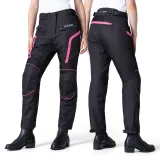 Dámske moto nohavice W-TEC Durmanes Lady Farba čierno-ružová, · záber 4