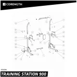 CORENGTH Tréningová stanica 900 - skrutky bez · záber 2