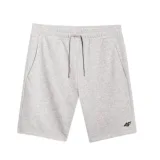 Pánské teplákové kraťasy 4F SHORTS CAS M543-27M-COLD LIGHT GREY MELANGE · záber 1