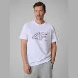 Regular tričko s potiskem pánské - bílé · záber 1