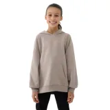 Dívčí mikina s kapucí 4F JUNIOR SWEATSHIRT-JWSS25TSWSF1478-83S-BEIGE · záber 1
