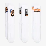 Ponožky NIKE 3 PACK-U NK ED PLS CREW 3PR SPORT 144 WHITE · záber 3