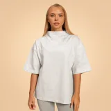 BeastPink Women‘s Bliss Oversized top Grey · záber 1