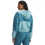 Dámska tréningová bunda UNDER ARMOUR UA Rival Woven Jkt HD-BLU · záber 2