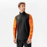 KIPSTA Mikina Viralto Wavy Club s 1/2 zipsom oranžovo-čierna L · záber 1