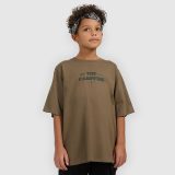 T-shirt loose s potlačou chlapčenský - khaki · záber 1