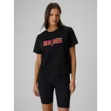 Dámské tričko s krátkým rukávem 4F TSHIRT F2720-20S-DEEP BLACK · záber 2