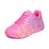 Dievčenská rekreačná obuv SKECHERS Uno Lite Metallic Joy Jr hot pink · záber 2