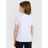Chlapecké tréninkové tričko s krátkým rukávem 4F JUNIOR TSHIRT FNK M1438-10S-WHITE · záber 5