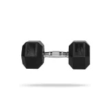 Bučica Hexagonal - GymBeam - Boja: Crna | Težina: 30 kg · záber 4