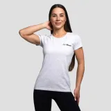 GymBeam Dámské triko Basic Heather Grey - Velikost: XXL | Barva: sivá | Pohlavie: Dámské | Hmotnost: 0,137 kg · záber 6