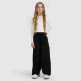 Casual cargo kalhoty dívčí - černé · záber 1