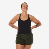 DECATHLON Dámske jednodielne plavky Sofi Sono s voľnými šortkami na aquafitness čierne XS-S · záber 1