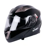 Výklopná moto prilba W-TEC Pezzon Farba čierna matná, · záber 2