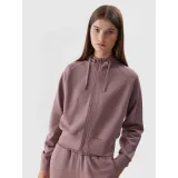 Dámská mikina se zipem 4F SWEATSHIRT-AW23TSWSF0766-83S-BEIGE · záber 2