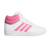 Dívčí rekreační obuv ADIDAS Hoops 4.0 Mid Jr cloud white pink fuchsia grey two · záber 2