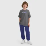 Oversize tričko s potiskem chlapecké - šedé · záber 2