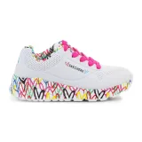 Dívčí rekreační obuv SKECHERS Uno Lite Lovely Luv K white pink · záber 2