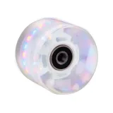 WORKER Svítící kolečko na penny board 60*45 mm vč. ložisek ABEC 7 fialová · záber 3