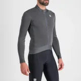 Pánský cyklistický dres s dlouhým rukávem SPORTFUL Monocrom thermal jersey, anthracite · záber 4