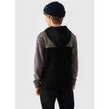 Chlapecká mikina s kapucí 4F JUNIOR SWEATSHIRT-JWAW24TSWSM1222-20S-DEEP BLACK · záber 3