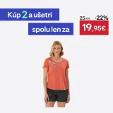 QUECHUA Dámske turistické tričko NH500 oranžové S · záber 1