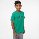 PUMA PUMA detské bavlnené tričko s potlačou zelené 11-12 r (152 cm) · záber 2