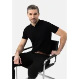 Pánské polo tričko s krátkým rukávem VOLCANO O-MORO-BLACK · záber 4