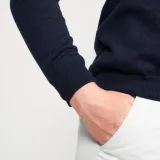 INESIS Dámsky golfový pulóver CW100 s výstrihom do V tmavomodrý L · záber 2