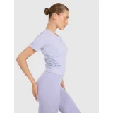 Dámské tréninkové tričko s krátkým rukávem 4F TSHIRT FNK F1524-WAW25TFTSF1524-34S-LIGHT BLUE · záber 3