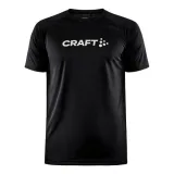 Pánské tréninkové tričko s krátkým rukávem CRAFT CORE ESSENCE LOGO TEE M - Velikost: XS | Barva: modrá · záber 9