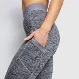 Športové legíny Iron Aesthetics Grande, sivé · záber 5