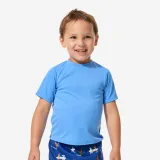 DECATHLON Detské tričko s ochranou proti UV žiareniu modré 18 m (76-81 cm) · záber 1