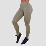 GymBeam Dámské běžecké legíny Pulse Vetiver - Velikost: XXL | Barva: Zelená | Hmotnost: 0,27 kg | Balení: 70 · záber 4