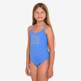 DECATHLON Dievčenské jednodielne plavky Hiloe modré 14-15 r (160-166 cm) · záber 1