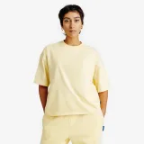 DECATHLON Dámske oversize crop tričko bledožlté XS [Krátky] · záber 1