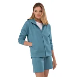 Dámská mikina se zipem VOLCANO FLORENCE-603-TURQUOISE · záber 1