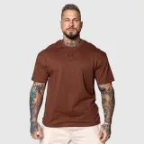 Oversized tričko Iron Aesthetics 3D, hnedé · záber 1