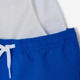 DECATHLON Detské plážové šortky 100 textúrované modré 4-5 r (103-112 cm) · záber 2